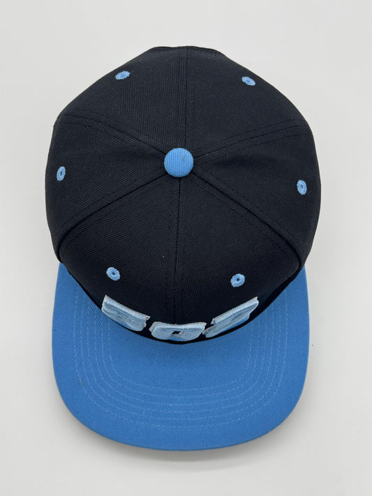 502 Embroidered Snapback Hat - Blue/Black