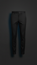 Steel Black slim-fit trousers
